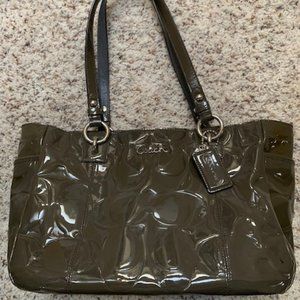 Coach medium sized handbag gray